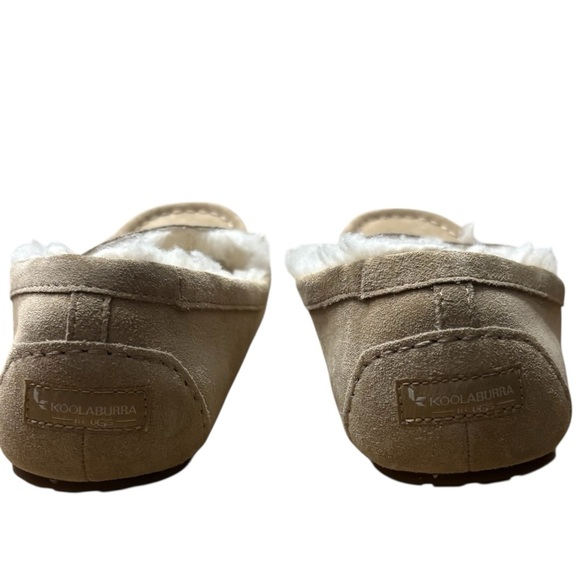 KOOLABURRA by UGG Lezly Sherpa Suede Moccasin Slippers in Tan Size 9 - Picture 6 of 7